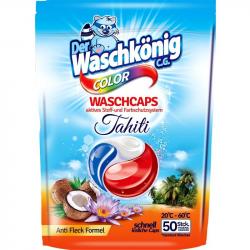 Der Waschkonig kapsułki do prania Tahiti 50 sztuk Color