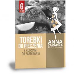 Anna Zaradna torebki do pieczenia z klipsami 6 sztuk