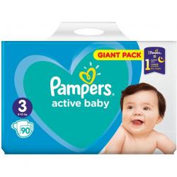 Pampers Active Baby pieluszki 3 (6-10kg) Midi 90szt
