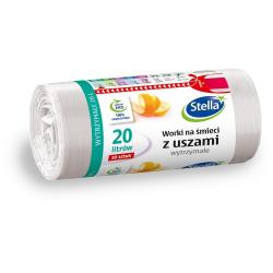 Stella worki na śmieci z uszami 20L/30szt. białe