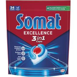 Somat Excellence 3in1 tabletki do zmywarek 34 sztuki
