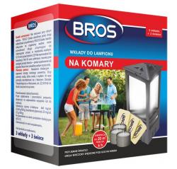 Bros lampionowe świece 3 szt.+3 wkłady na komary