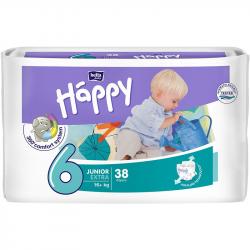 Bella Happy pieluszki Junior Extra 6 (powyżej 16kg) 38 sztuk