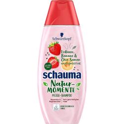 Schauma Nature Moments szampon 400ml Truskawka, Banan i Chia
