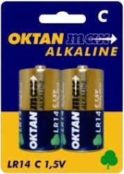 Oktan baterie alkaliczne C R14 1,5V 2szt.