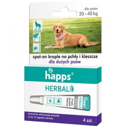 Happs Herbal spot-on krople dla dużych psów przeciw pchłom i kleszczom