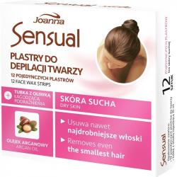 Joanna Sensual plastry do depilacji twarzy do skóry suchej