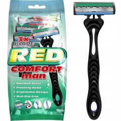 Mattes Red Comfort Man maszynka do golenia 3-ostrzowa 5szt.