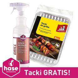 Hase Grill 1L płyn do przypaleń + tacki do grilla GRATIS!