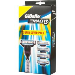 Gillette Mach 3 maszynka + 4 wkłady