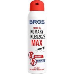 Bros spray MAX na komary i kleszcze 90ml