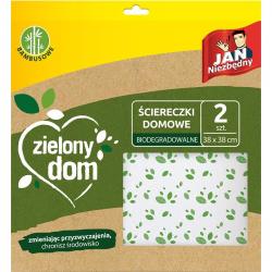Jan Niezbędny Zielony Dom ściereczki domowe 2 sztuki