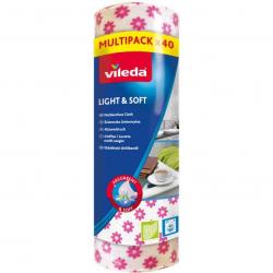 Vileda Light&Soft ścierki na rolce 40 sztuk