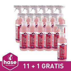Hase Pakiet Sani Fast płyn do mycia łazienek spray 1L 9677 12 sztuk