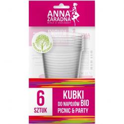 Anna Zaradna kubeczki do napojów BIO 200ml 6 sztuk