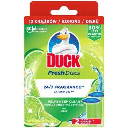 Duck Fresh Discs żelowy krążek do WC Lime zapas 2szt.