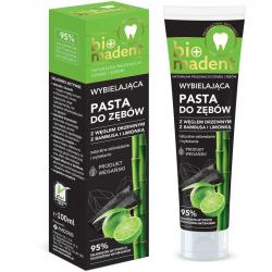 Bio Madent pasta do zębów wybielająca 100ml Węgiel z bambusa i Limonka