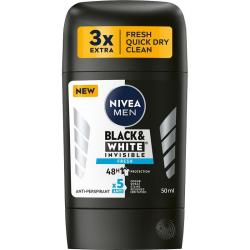 Nivea Men sztyft 50ml Invisible B&W Fresh