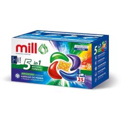 Mill kapsułki piorące + perełki zmiękczające 25 sztuk Kolor