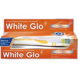 White Glo pasta do zębów 150g Anti-Plaque+ szczoteczka