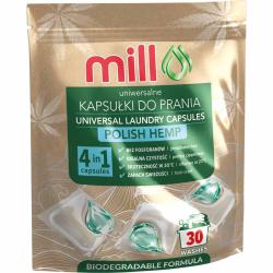 Mill kapsułki do prania Uniwersalne 30szt. Konopie Polskie