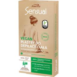 Joanna Sensual Vegan plastry do depilacji ciała 12 sztuk