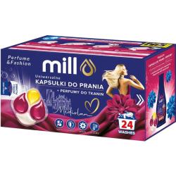 Mill kapsułki do prania uniwersalne 24szt. + perfumy do tkanin Mediolan
