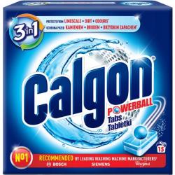 Calgon 3in1 Powerball tabletki do czyszczenia pralki 15 sztuk