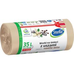 Stella worki na śmieci 35L z uszami 24szt. Vanilla Latte