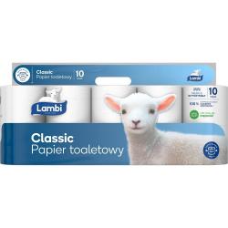 Lambi papier toaletowy, 3 warstwowy, 10 rolek Classic