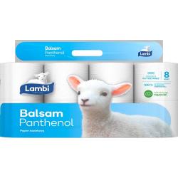 Lambi papier toaletowy, 3 warstwowy, 8 rolek Balsam Panthenol