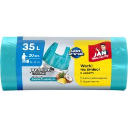 Jan Niezbędny worki na śmieci HD 35L 20 sztuk T-shirt zapachowe