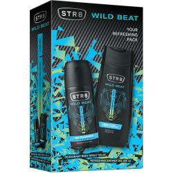 STR8 zestaw Wild Beat dezodorant 150ml + żel pod prysznic 250ml