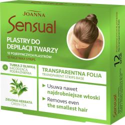Joanna Sensual plastry do depilacji twarzy zielona herbata