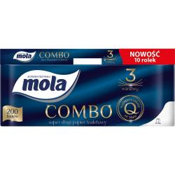 Mola Combo papier toaletowy trzywarstwowy 10 rolek