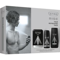 STR8 zestaw Rise woda po goleniu 100ml + dezodorant 150ml + żel pod prysznic 250ml