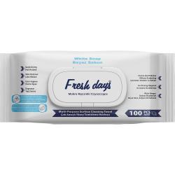 Fresh Days chusteczki nawilżane do mycia powierzchni XXL 100 sztuk