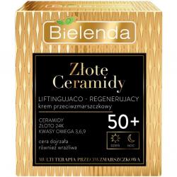 Bielenda Złote Ceramidy krem do twarzy 50+ liftingująco-regenerujący 50ml