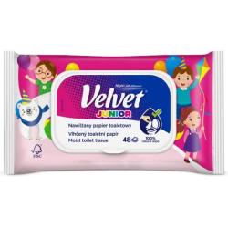 Velvet papier toaletowy dla dzieci nawilżany 48 sztuk Junior