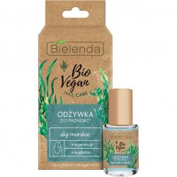 Bielenda Bio Vegan odżywka do paznokci 10ml regenerująco-wygładzająca Algi Morskie