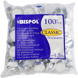 Bispol podgrzewacze Tealight 100 sztuk p15-100s