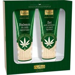Nutka zestaw żel pod prysznic + balsam do ciała konopie polskie