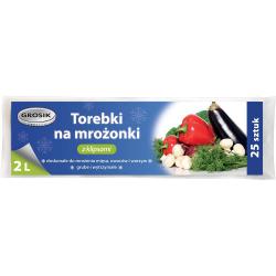 Grosik torebki na mrożonki 2l, 25szt.