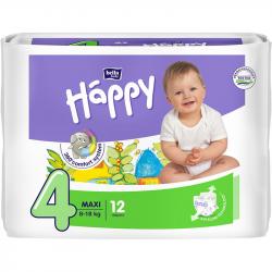 Bella Happy pieluszki Maxi 4 (8-18kg) 12 sztuk