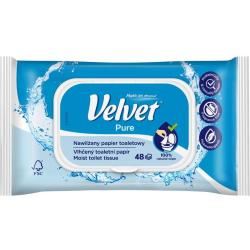 Velvet papier toaletowy nawilżany 48 sztuk Pure