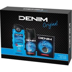 Denim zestaw Original woda po goleniu 100ml + dezodorant 150ml + żel pod prysznic 250ml
