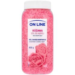 On Line sól do kąpieli Różana 800g