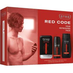 STR8 zestaw Red Code woda po goleniu 100ml + dezodorant 150ml + żel pod prysznic 250ml