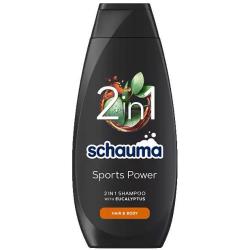 Schauma Men szampon do włosów i żel pod prysznic 2w1 400ml Sports Power