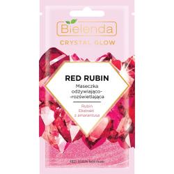 Bielenda Crystal Glow Red Rubin maseczka odżywczo-rozświetlająca 8g